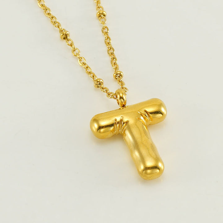 Collier Initial en Lettre Bulle