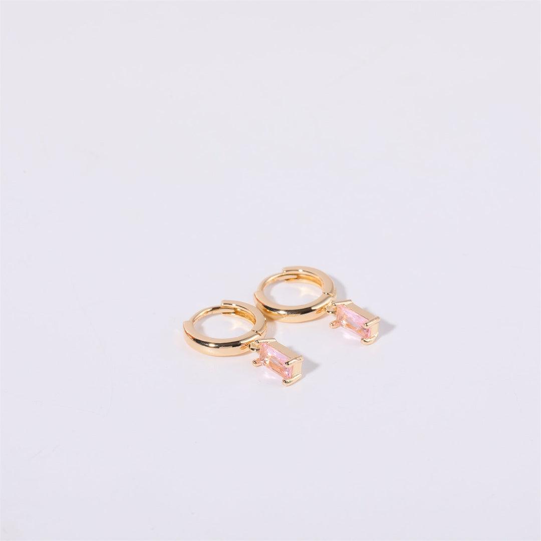 Boucles d'oreilles Huggies en pierre de naissance Bella