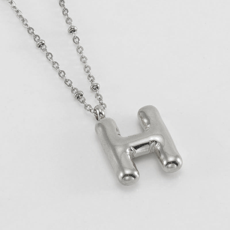 Collier Initial en Lettre Bulle