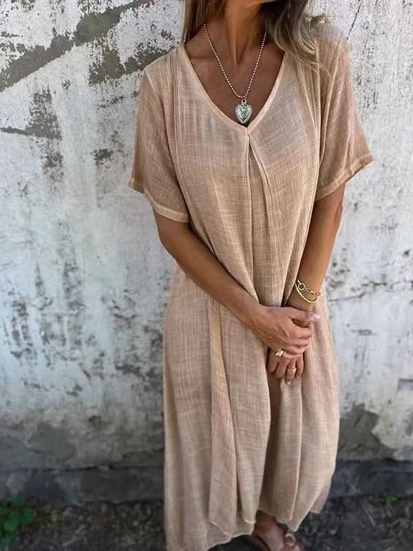 Kalina | Midi Dress with V-Neck