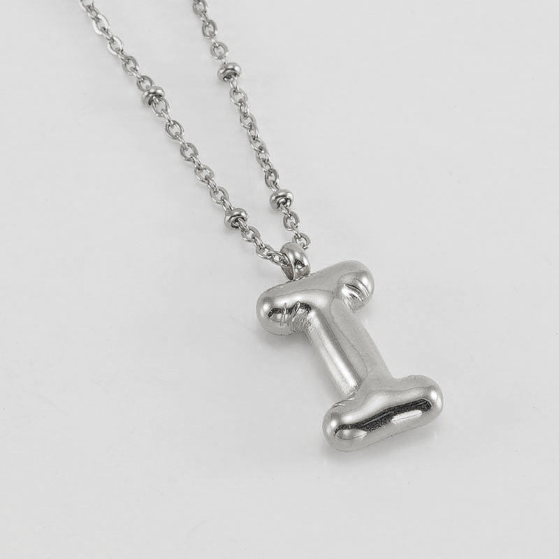 Collier Initial en Lettre Bulle