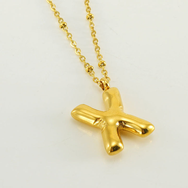 Collier Initial en Lettre Bulle