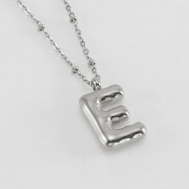 Collier Initial en Lettre Bulle
