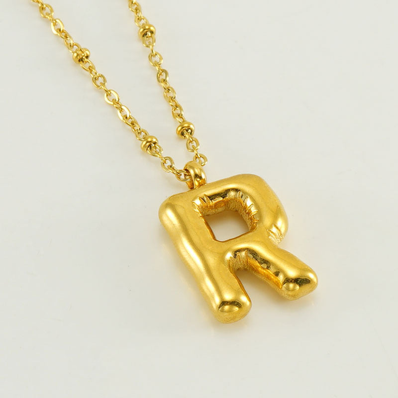 Collier Initial en Lettre Bulle