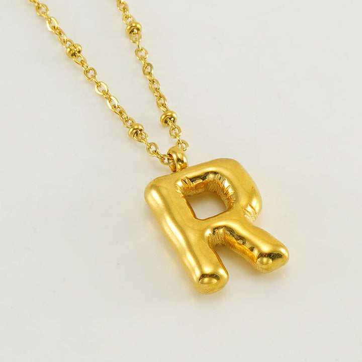 Collier Initial en Lettre Bulle