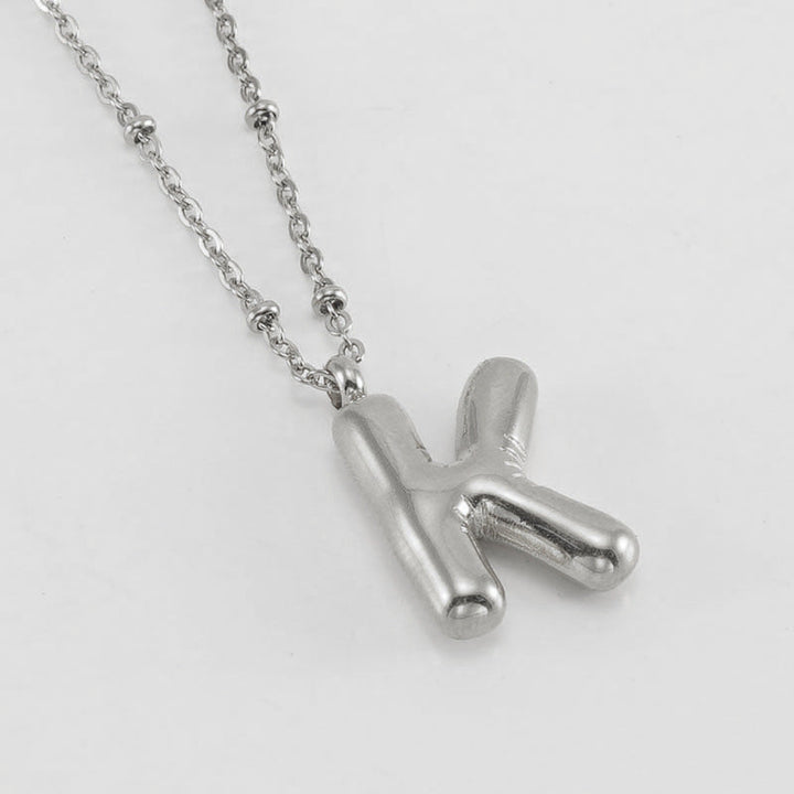 Collier Initial en Lettre Bulle