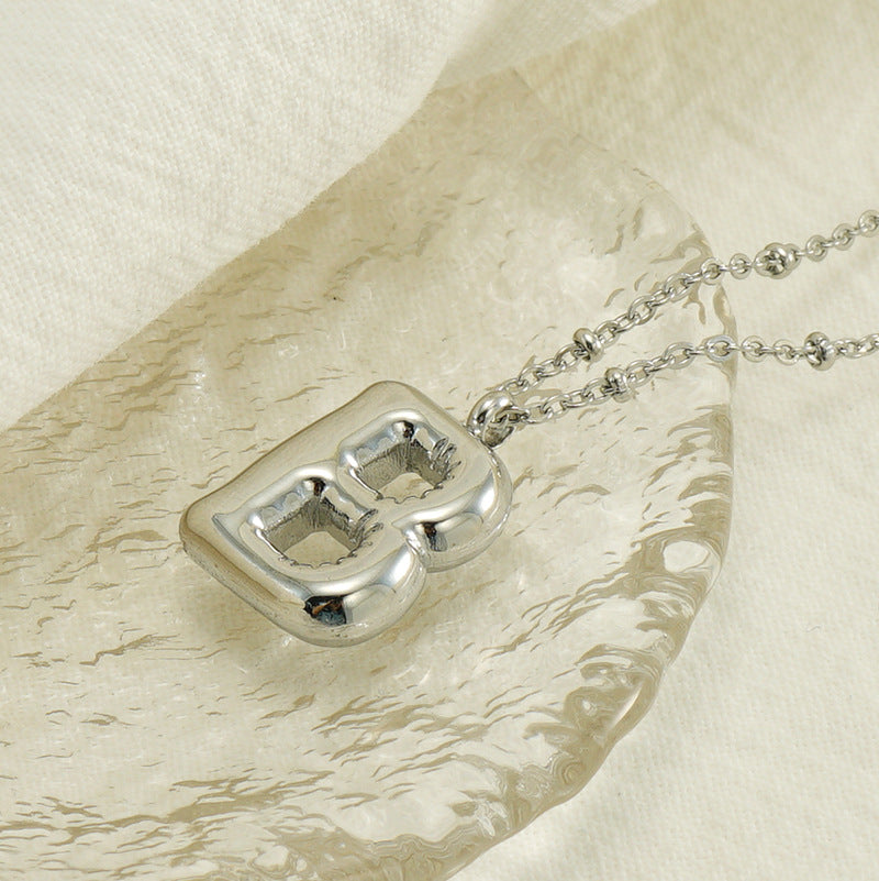 Collier Initial en Lettre Bulle