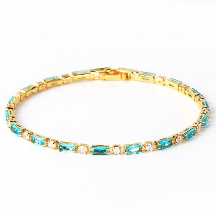 Bracelet en Turquoise Naturelle Or Intemporel