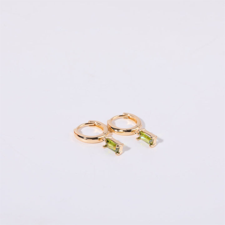 Boucles d'oreilles Huggies en pierre de naissance Bella