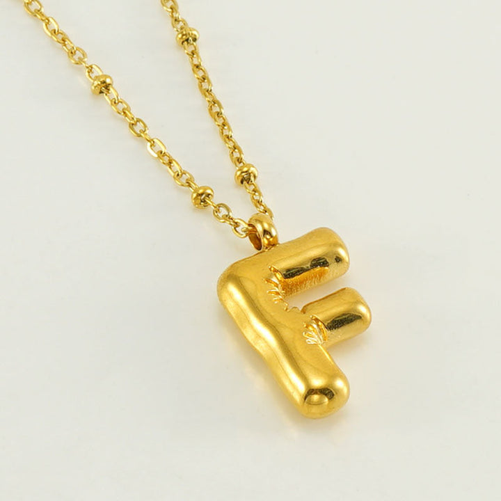 Collier Initial en Lettre Bulle