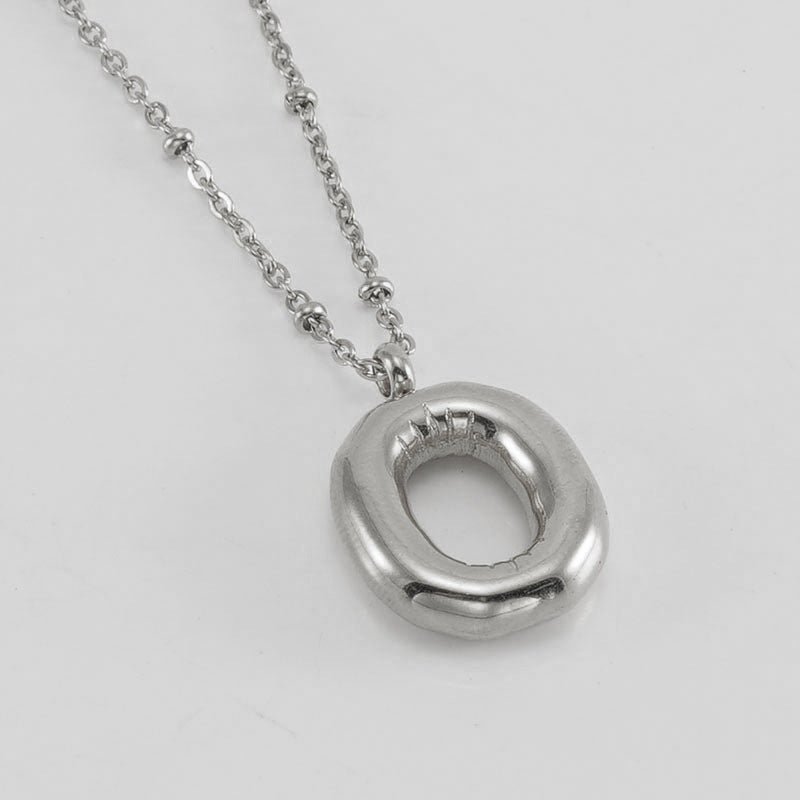 Collier Initial en Lettre Bulle