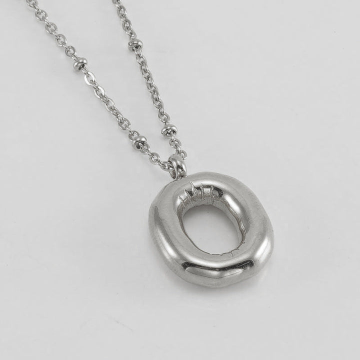 Collier Initial en Lettre Bulle