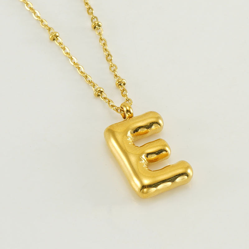 Collier Initial en Lettre Bulle