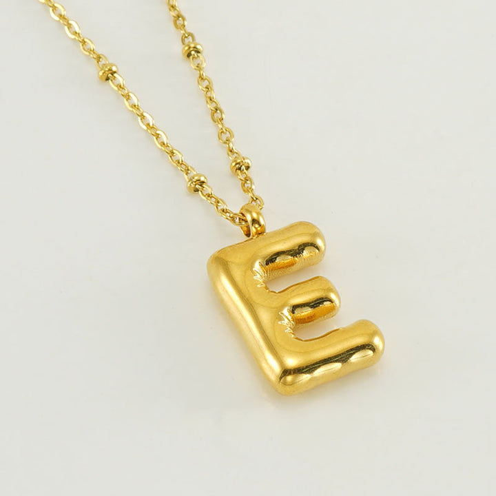 Collier Initial en Lettre Bulle