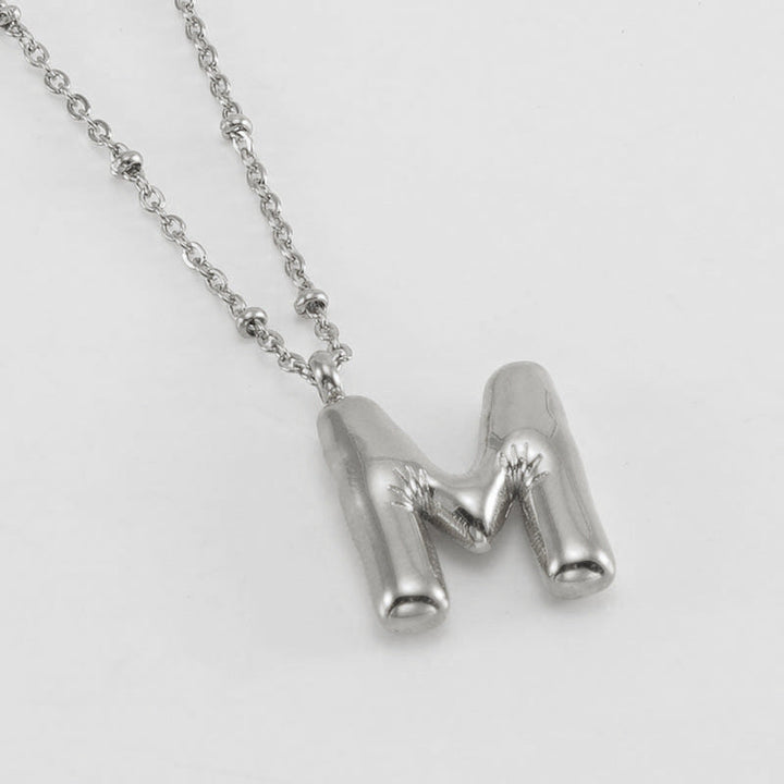 Collier Initial en Lettre Bulle