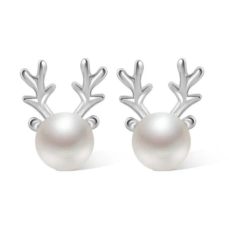 Boucles d'oreilles en perles de renne