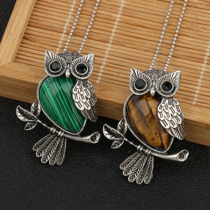 Pendentif en Cristal de Hibou Sagesse