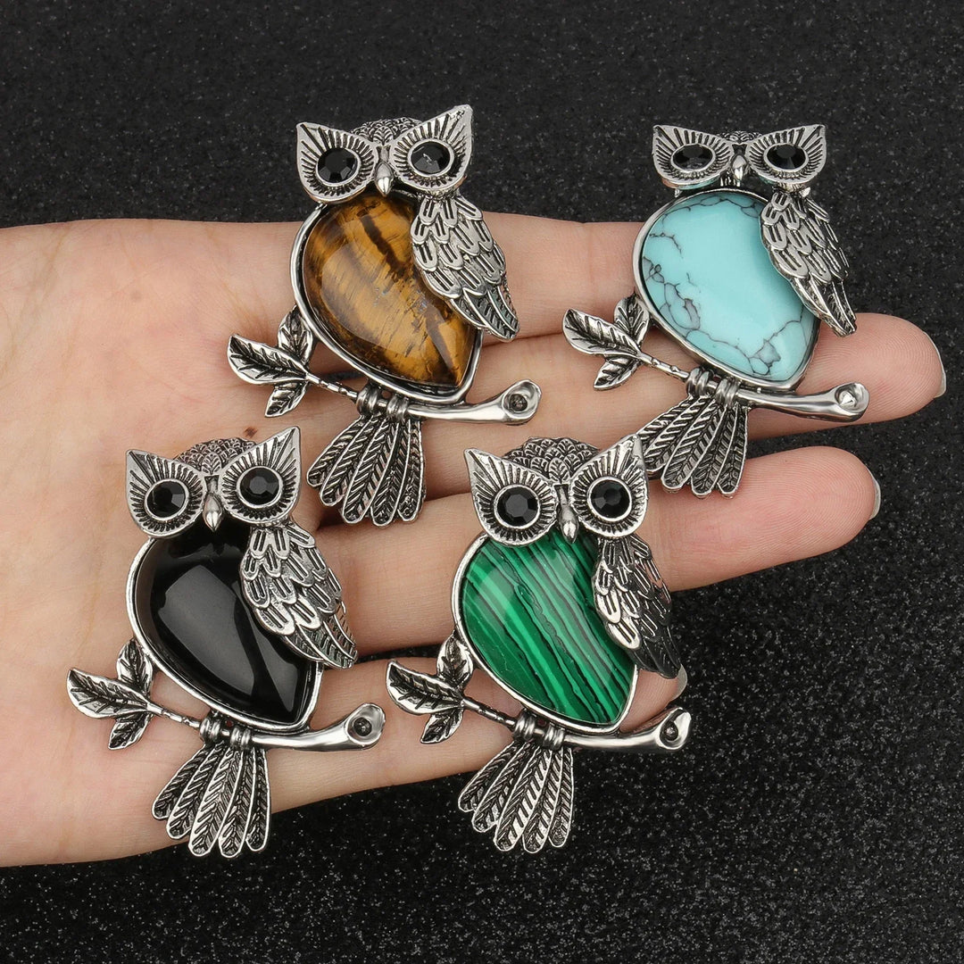 Pendentif en Cristal de Hibou Sagesse