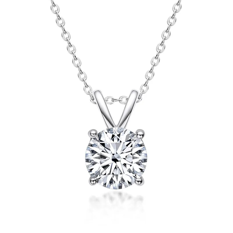 Collier en Diamant Moissanite en Argent Sterling Exclusif