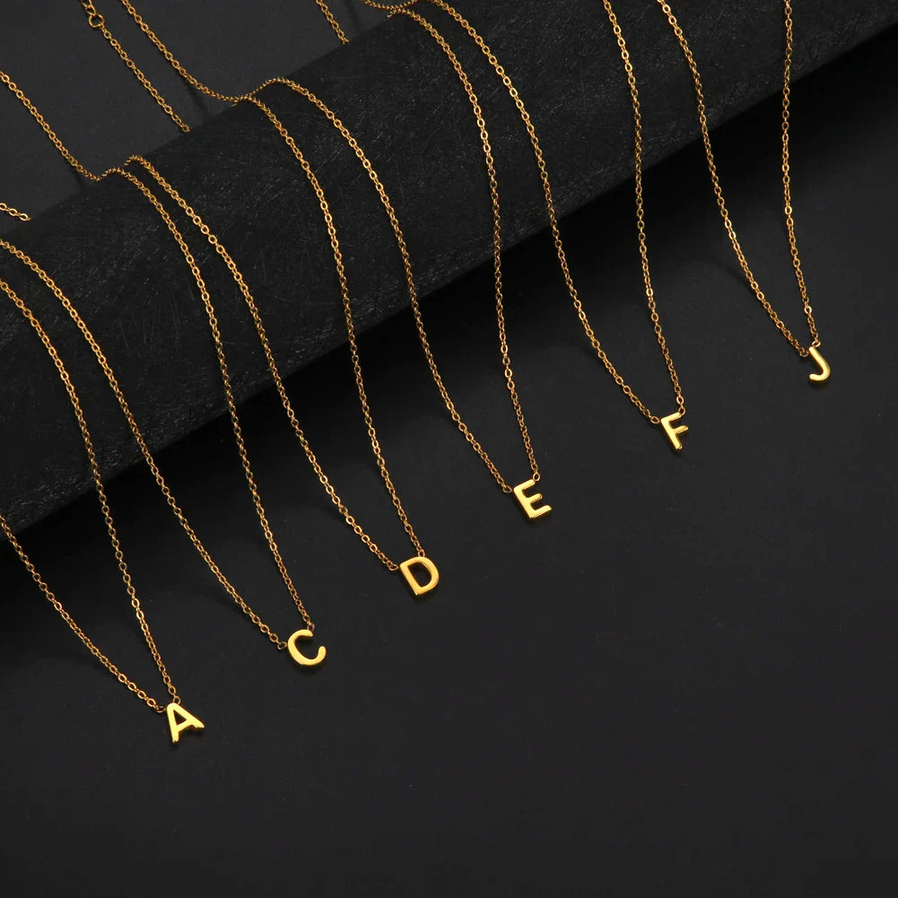 Collier Pendentif Alphabet Brillant