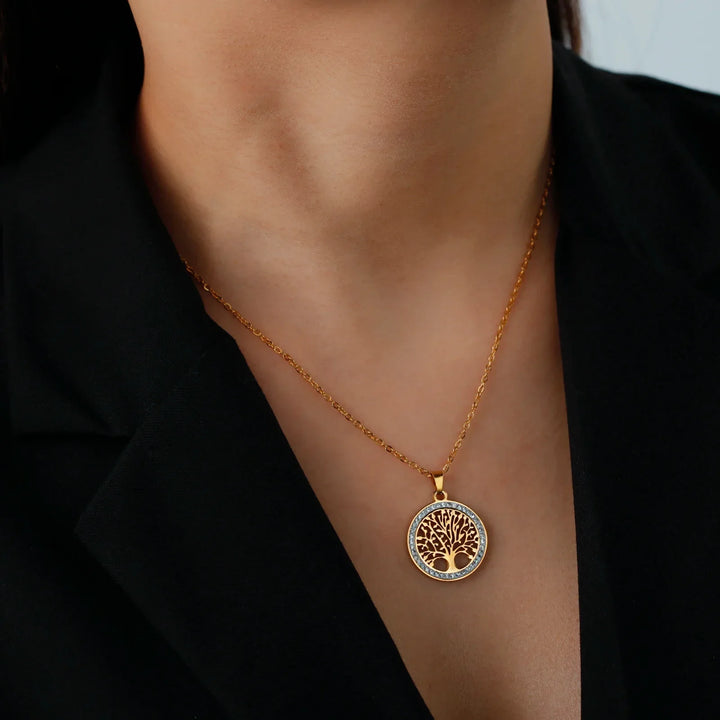 Collier Arbre de Vie Harmonie Dorée
