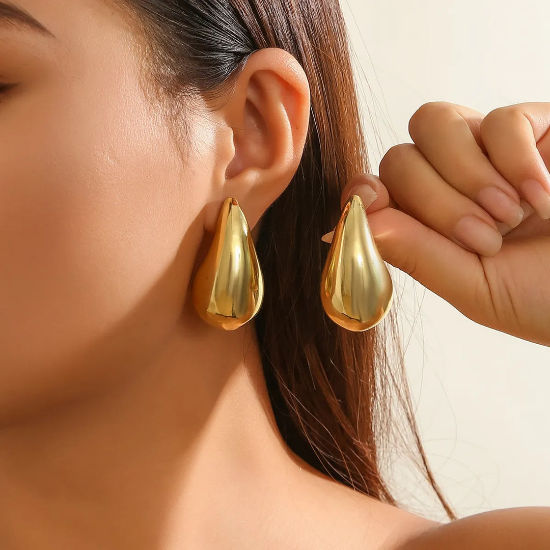 Boucles d'oreilles goutte d'eau Rhoni® en promotion