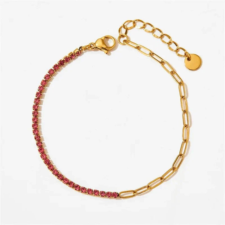 Bracelet de Tennis en Chaîne Paperclip Fae®