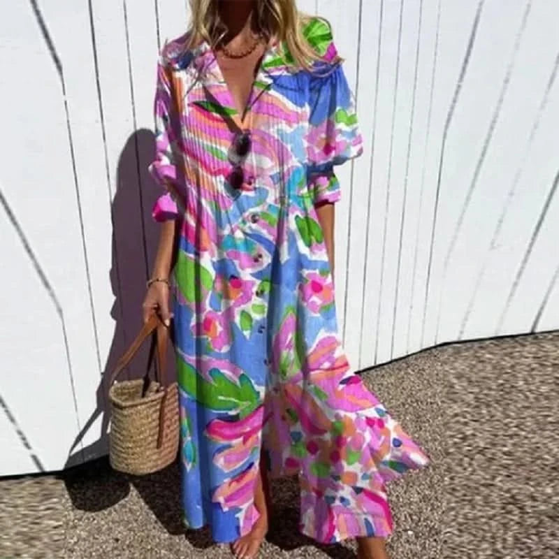 Morgane™ | La robe longue Blossom & Breeze