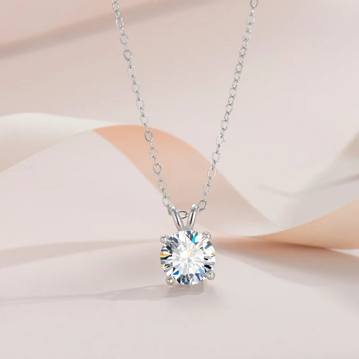 Collier en Diamant Moissanite en Argent Sterling Exclusif