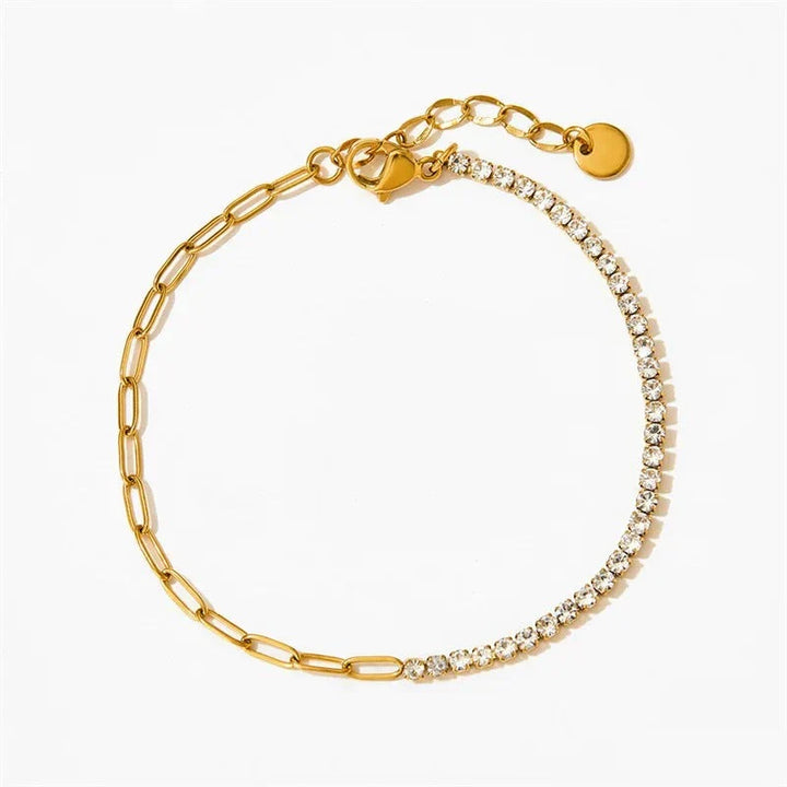 Bracelet de Tennis en Chaîne Paperclip Fae®