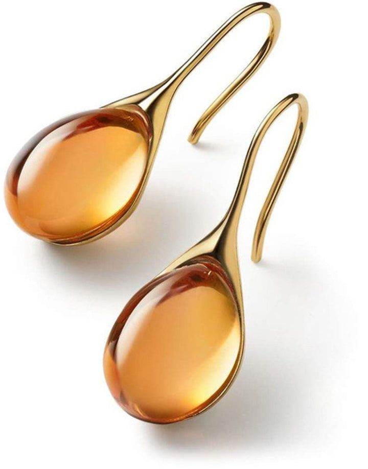 Boucles d'oreilles en cristal en or et en argent