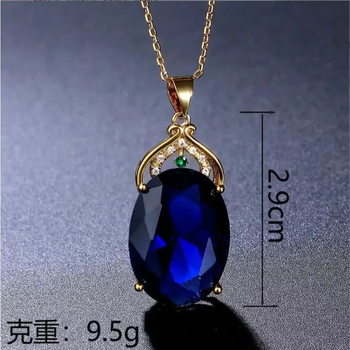 Collier Pendentif en Cristal et Opale Sophistiqué