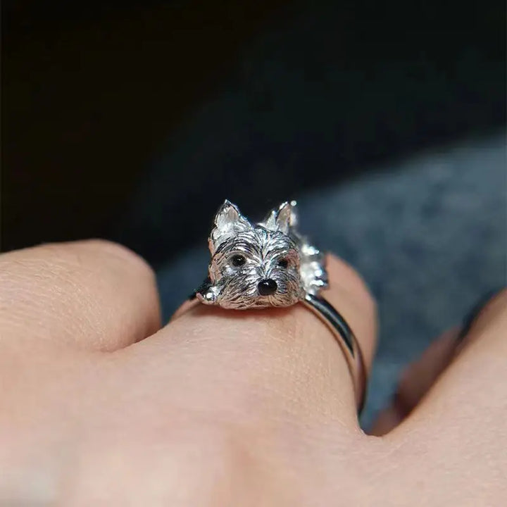 Bague Ajustable de Style Rétro pour Chien