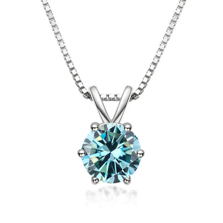Collier Solitaire Élegant en Moissanite