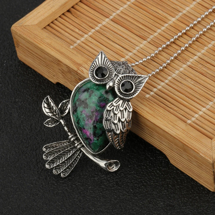 Pendentif en Cristal de Hibou Sagesse