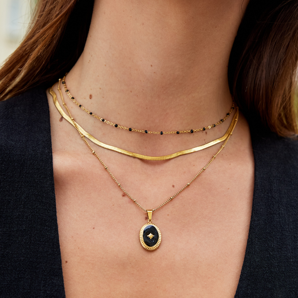 Collier en or chaîne serpent