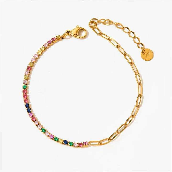 Bracelet de Tennis en Chaîne Paperclip Fae®