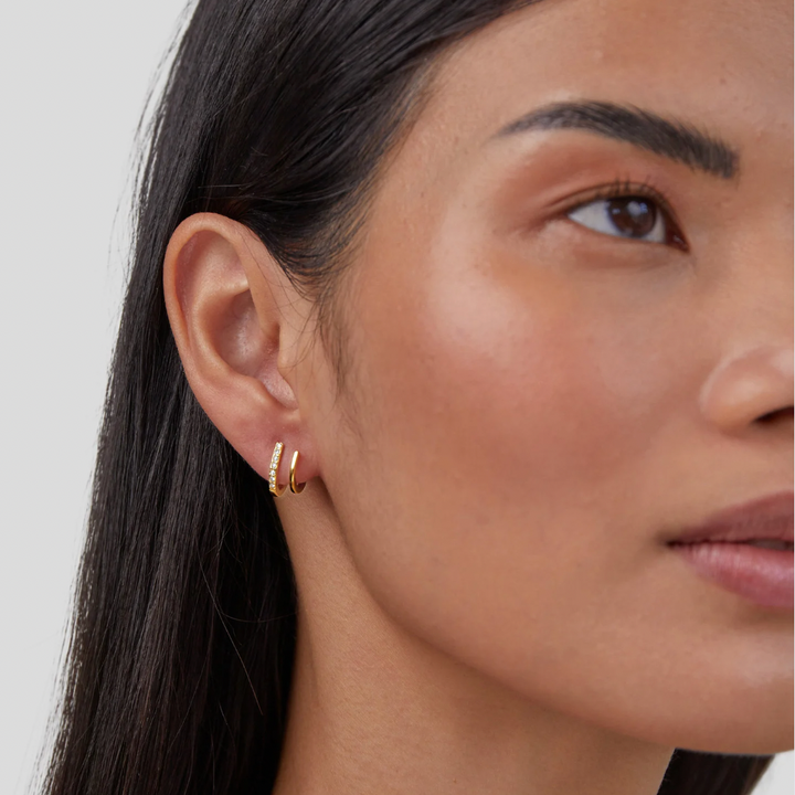 Boucles d'oreilles Klaue en Or & Cristal
