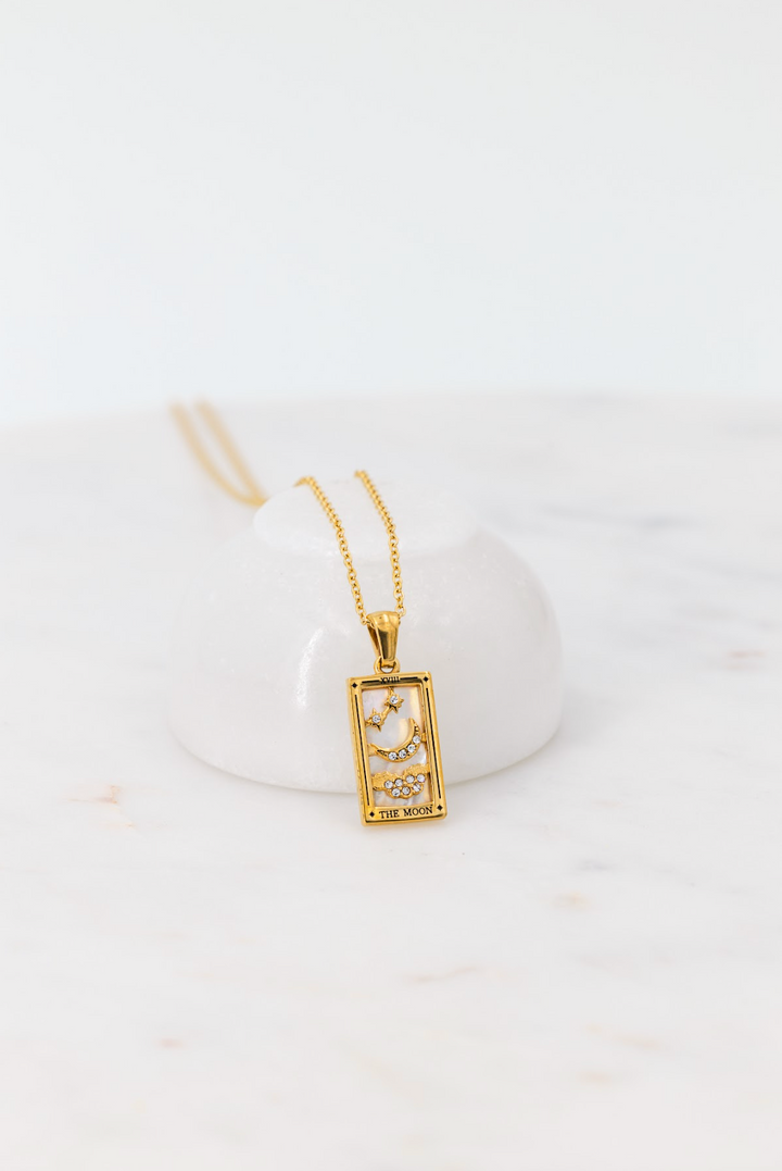 Fae® Pendentif Tarot Fortune Dorée