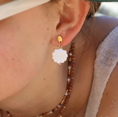 Boucles d'oreilles en coquillage