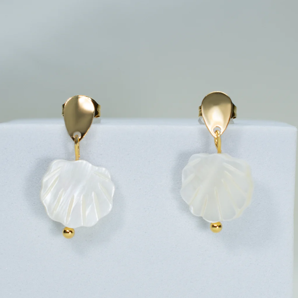Boucles d'oreilles en coquillage