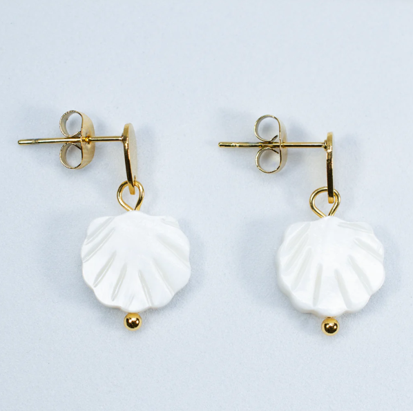 Boucles d'oreilles en coquillage