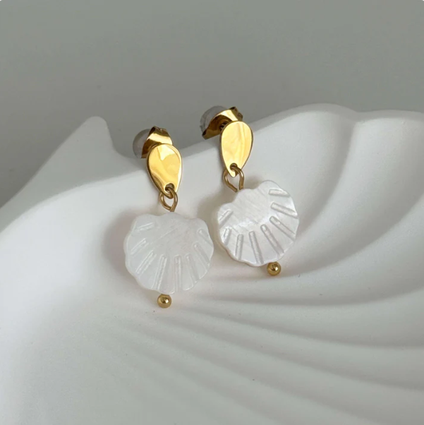 Boucles d'oreilles en coquillage