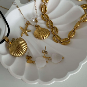 Boucles d'oreilles en coquillage