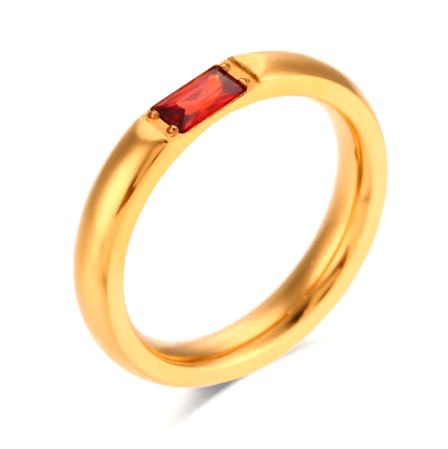 Bague de naissance en pierre précieuse