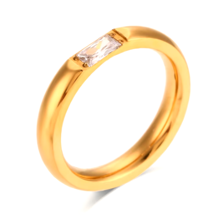 Bague de naissance en pierre précieuse