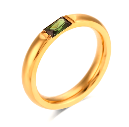 Bague de naissance en pierre précieuse