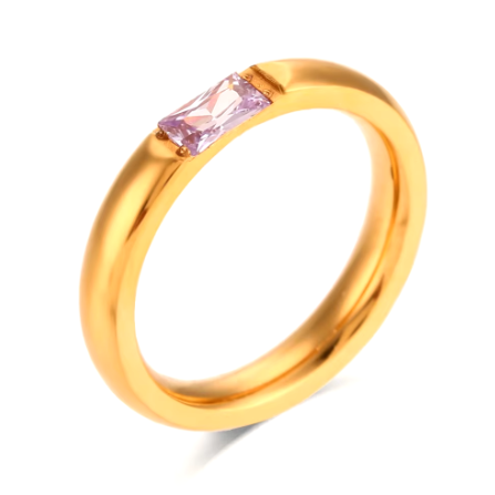 Bague de naissance en pierre précieuse