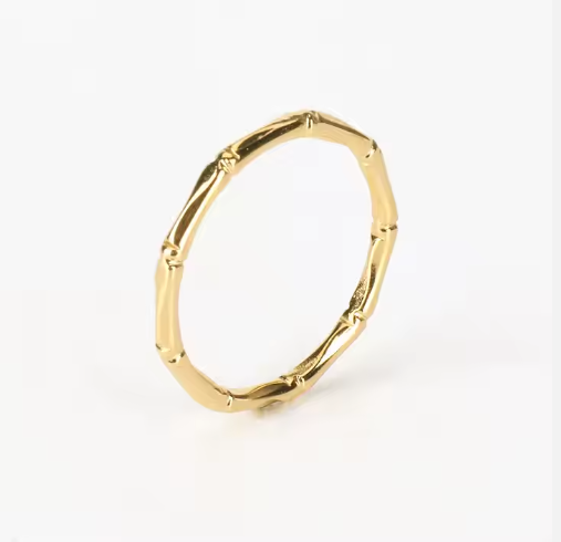 Bague Empilable en Bambou