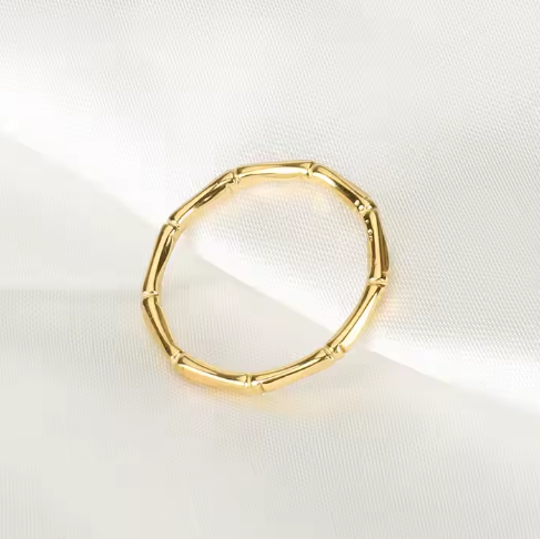 Bague Empilable en Bambou